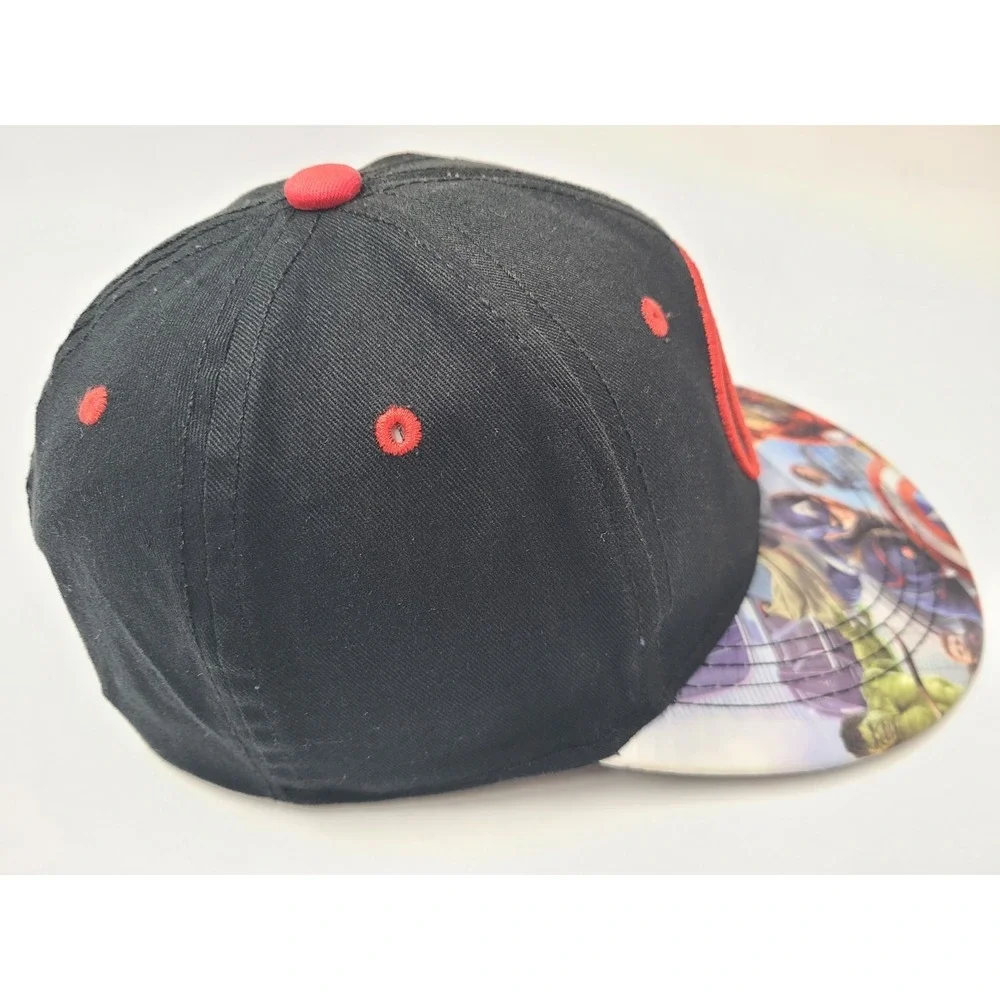 Youth Avengers Age of Ultron‎ Marvel Snapback Hat Cap Superhero Boy Girl Black